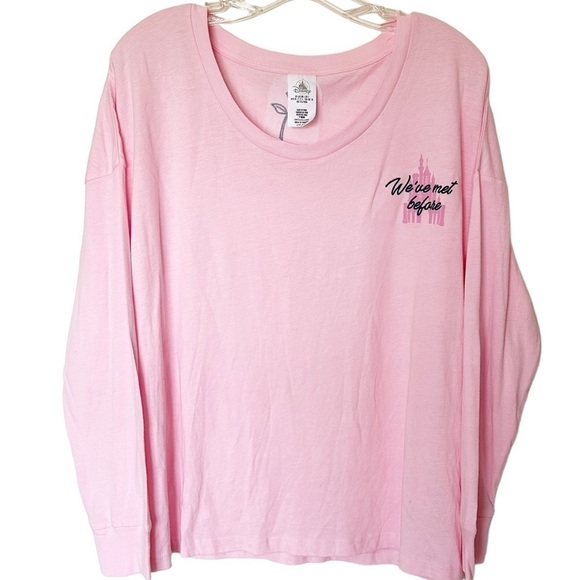 Disney Aurora Sleeping Beauty Long Sleeve Pink Shirt  Size Large - Picture 4 of 9